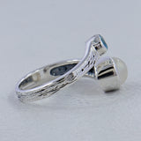 Labradorite, Mystic Quartz Gemstone Silver Ring