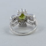 Natural Peridot August Birthstone Ring