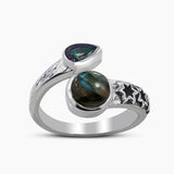 Labradorite Gemstone Silver Rings