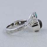 Labradorite, Mystic Quartz Gemstone Silver Ring