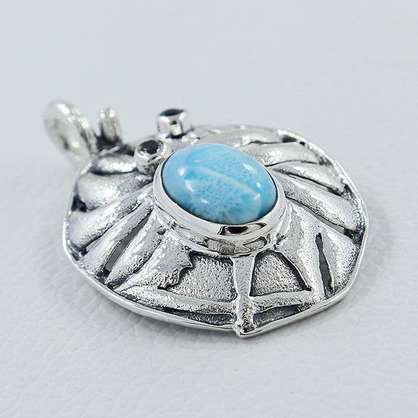 925 Sterling Silver Larimar Pendants