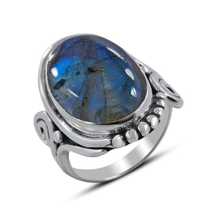 925 Sterling Silver Labradorite Rings