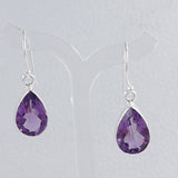 Amethyst Silver Earring