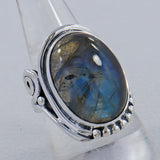 Labradorite Gemstone Sterling Silver Rings