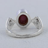 Ruby Silver Ring