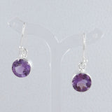 Amethyst Silver Earring