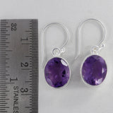 Amethyst Silver Earring