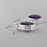 Amethyst Silver Earring