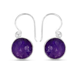 Amethyst Silver Earrings