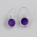 Amethyst Silver Earrings