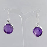 Amethyst Silver Earrings