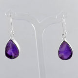 Amethyst  Earrings Silver