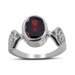 925 Sterling Silver Ruby Ring