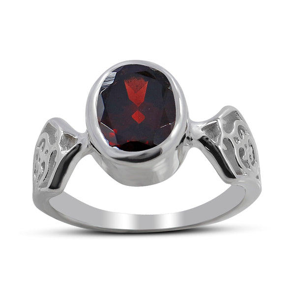 925 Sterling Silver Ruby Ring