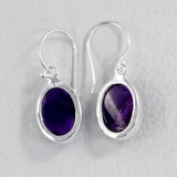 Amethyst  Earrings Silver