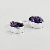 Amethyst  Earrings Silver