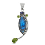 925 Sterling Silver Labradorite Pendant