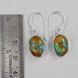 Boulder Turquoise Silver Earrings