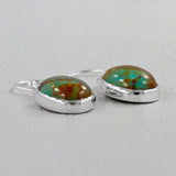 Boulder Turquoise Silver Earrings