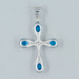 Blue Topaz 925 Silver Pendant