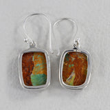 Boulder Turquoise Silver Earrings