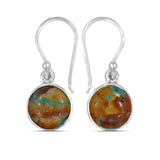 Boulder Turquoise Silver Earrings