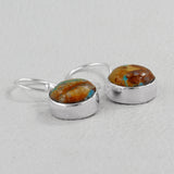 Boulder Turquoise Silver Earrings