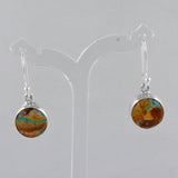 Boulder Turquoise Silver Earrings