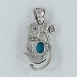 Rainbow Moonstone Silver Pendant