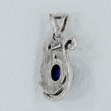 Rainbow Moonstone Silver Pendant