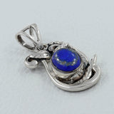 Rainbow Moonstone Silver Pendant