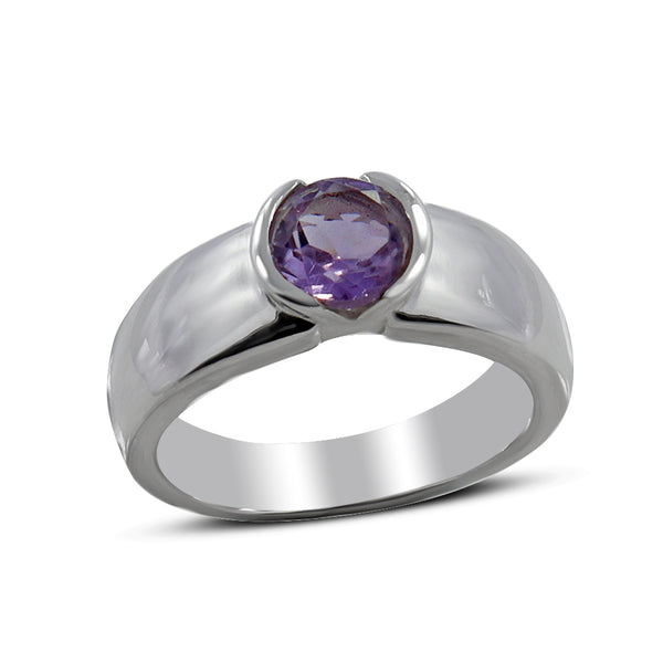 925 Sterling Silver Amethyst Rings