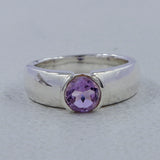 925 Starling Silver Amethyst Ring