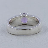 Amethyst Gemstone Silver Band Ring