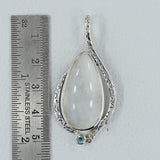 Rainbow Moonstone 925 Silver Pendant