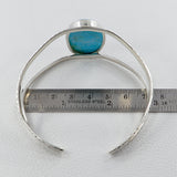 Larimar Pectolite Bangle with Sterling Silver Jewelry