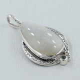 Rainbow Moonstone 925 Silver Pendant