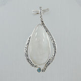 Rainbow Moonstone 925 Silver Pendant