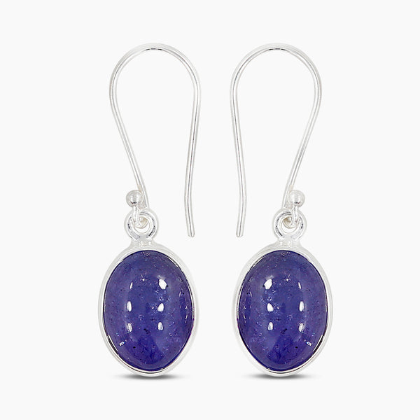 Tanzanite Silver Earrings