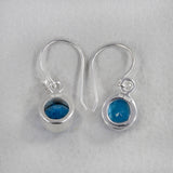 Blue Topaz Silver Earrings