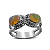 925 Starling Silver Labradorite Ring