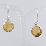 Citrine Silver Earrings