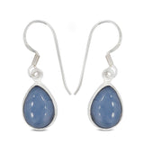 Blue Opal Silver Earrings