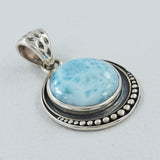 925 Sterling Silver Larimar Pendants