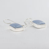 Blue Opal Silver Earrings