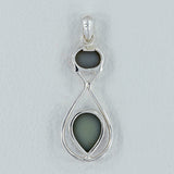 Titanium Druzy 925 Silver Pendant