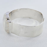 Rainbow Moonstone Cluster 925 Silver Jewelry Cuff Bangles.