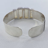 Rainbow Moonstone Cluster 925 Silver Jewelry Cuff Bangles.