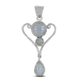 Larimar 925 Sterling Silver Pendant