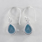 Blue Topaz  Silver Earrings